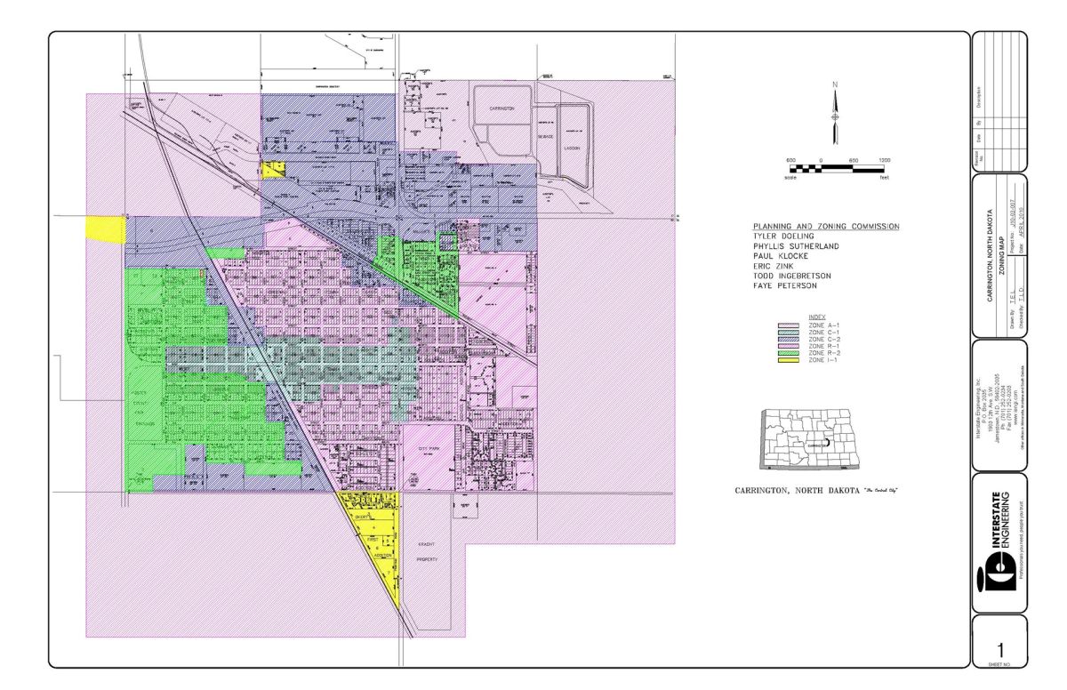 Planning & Zoning Map - City of Carrington